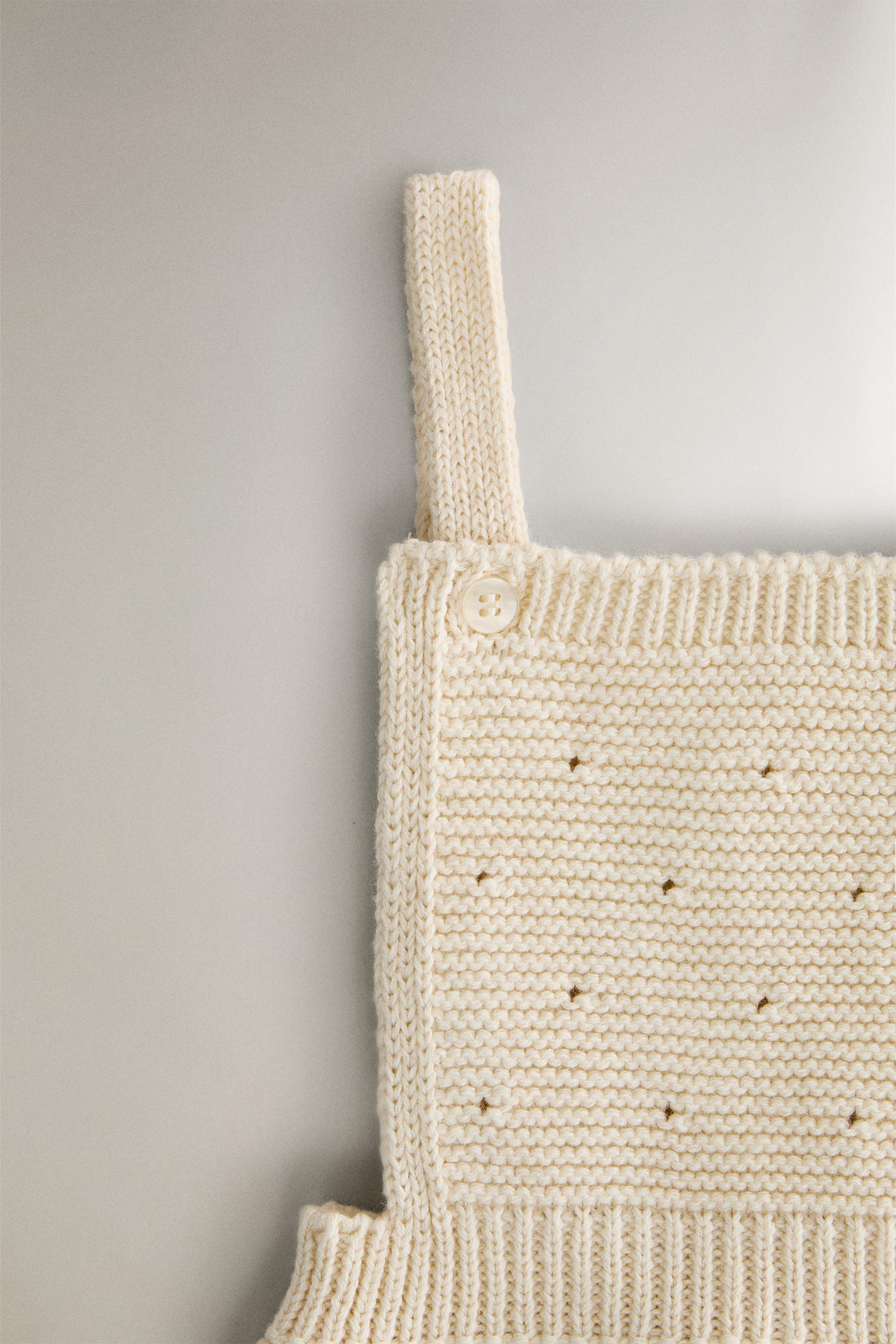 CHUNKY KNIT BABY ROMPER